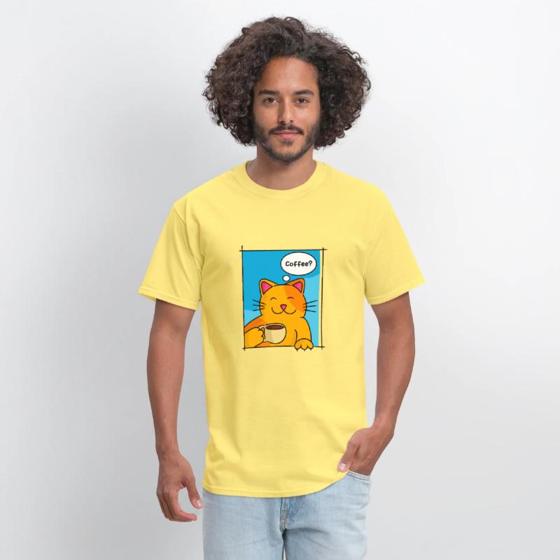 Cat Offering Coffee Cat Lover