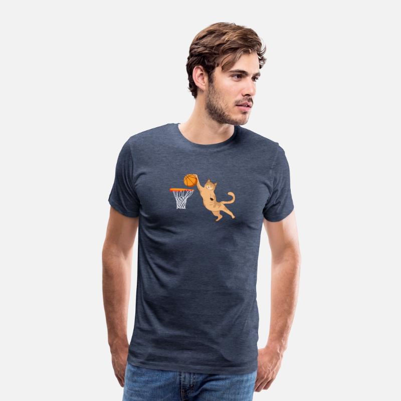 Cat Playing Basketball Slam Dunk Design Gift Idea