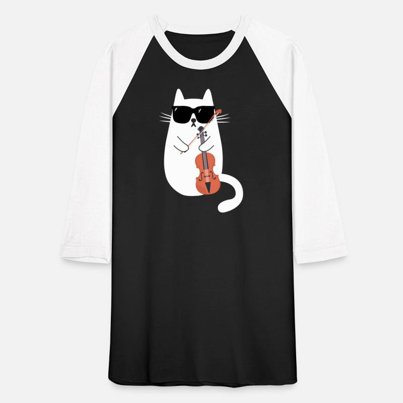 Cat Wearing Sunglasses Playing Violin Viola Musici