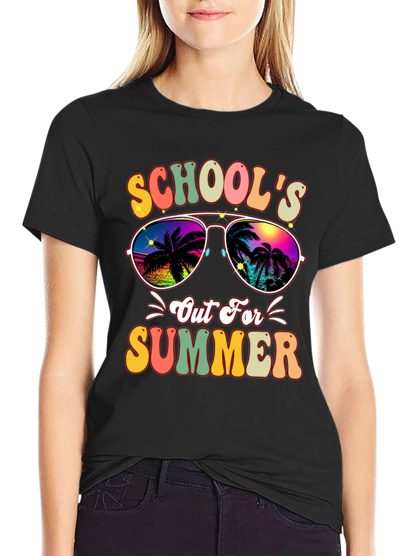 Schools Out For Summer Retro Graphic Tee