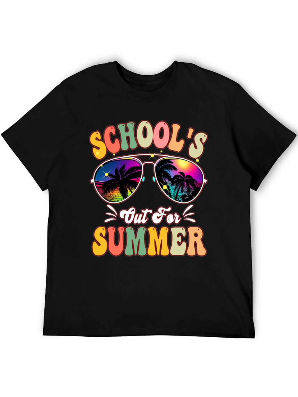 Schools Out For Summer Retro Graphic Tee