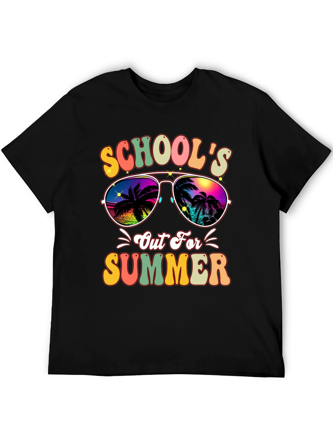 Schools Out For Summer Retro Graphic Tee