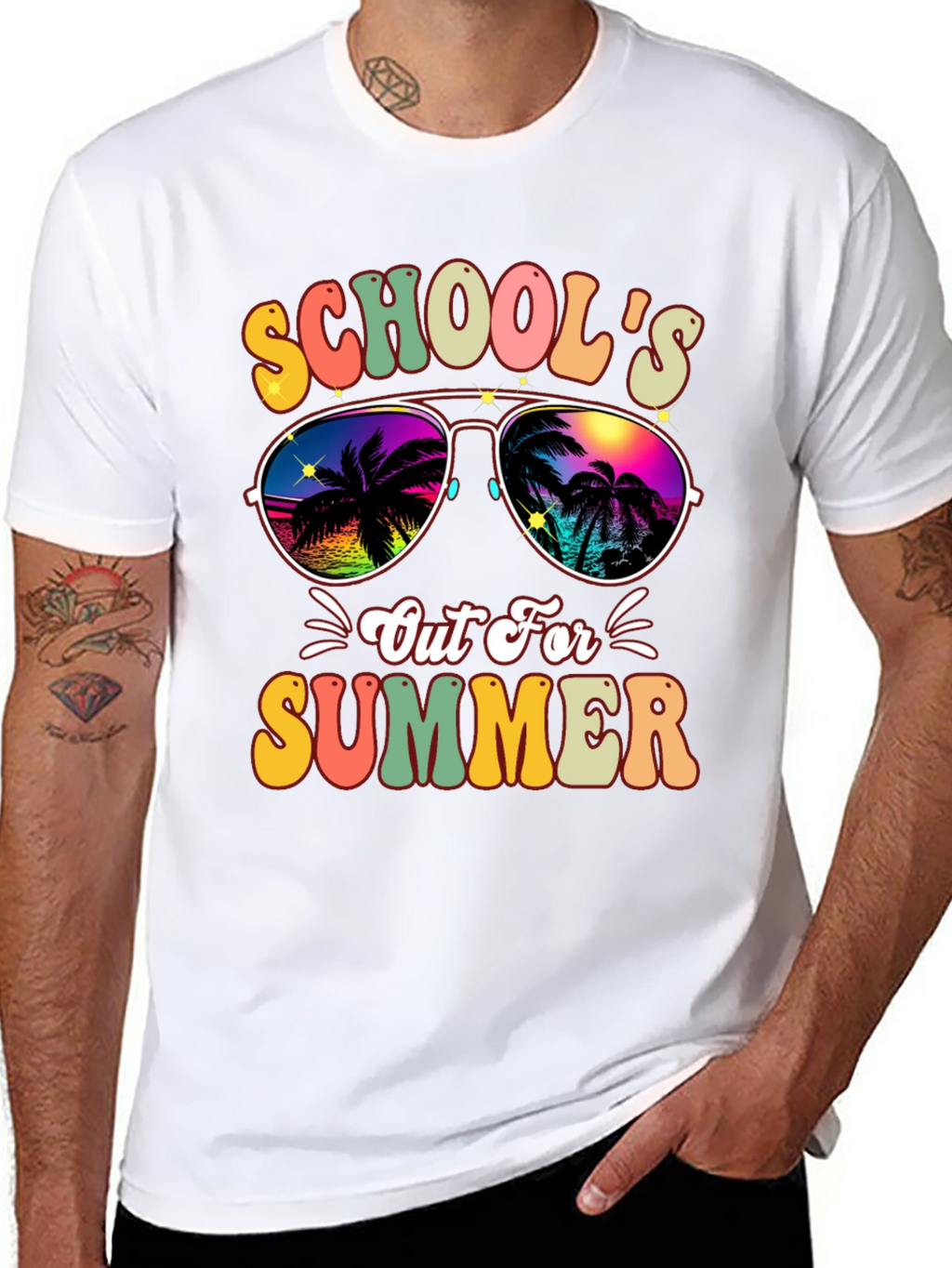 Schools Out For Summer Retro Graphic Tee