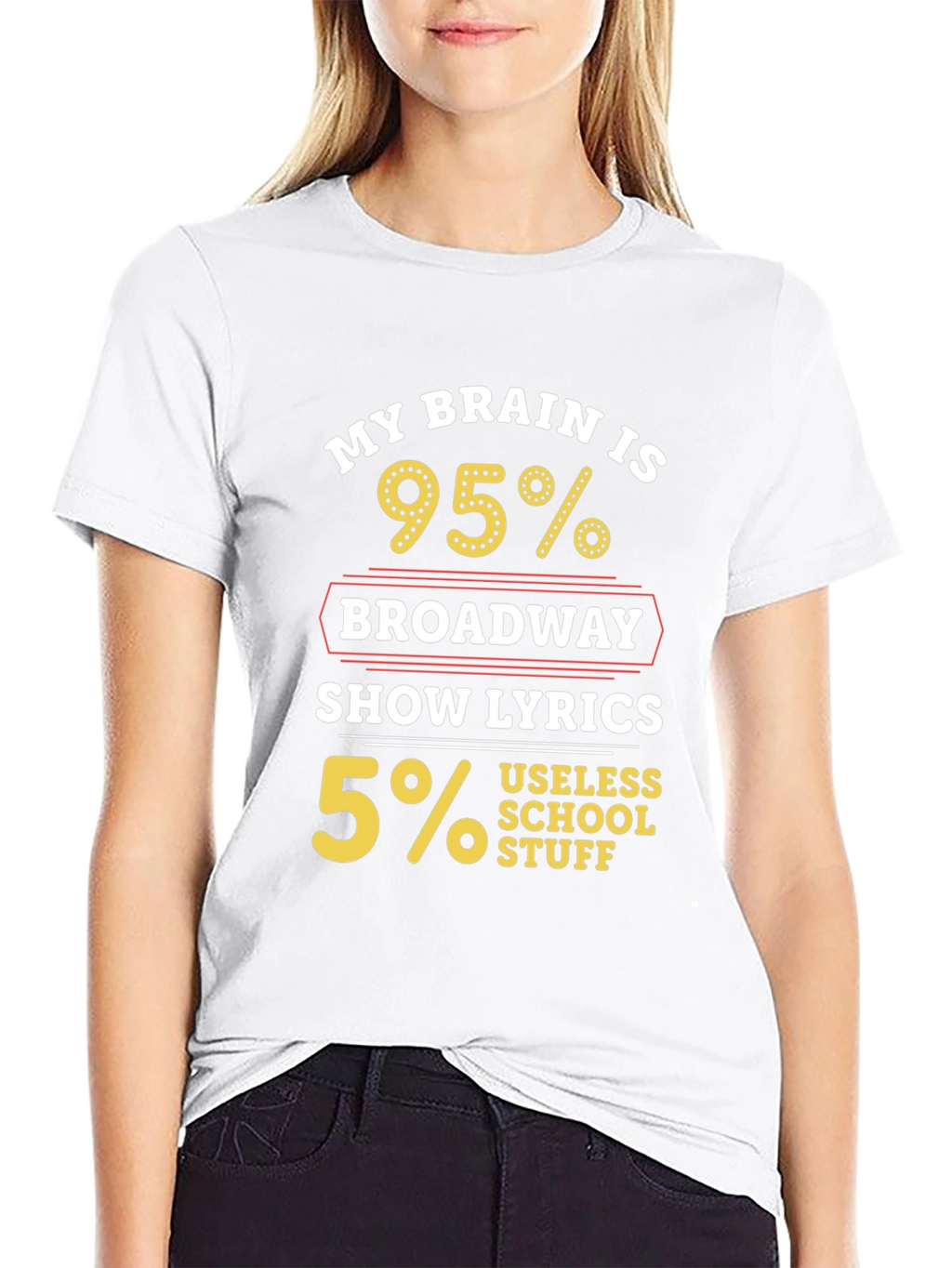 Broadway Lyrics T-Shirt - Humorous Musical Theater Tee