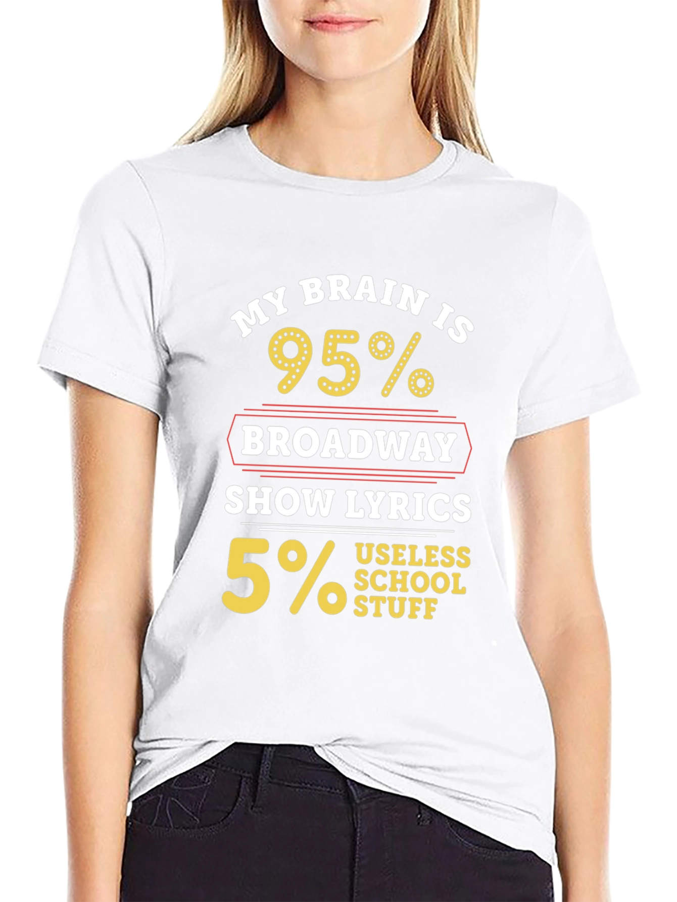Broadway Lyrics T-Shirt - Humorous Musical Theater Tee