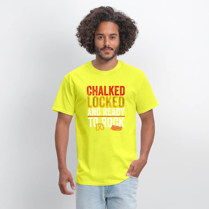 Chalked Locked and Ready to Rock Funny Climbing