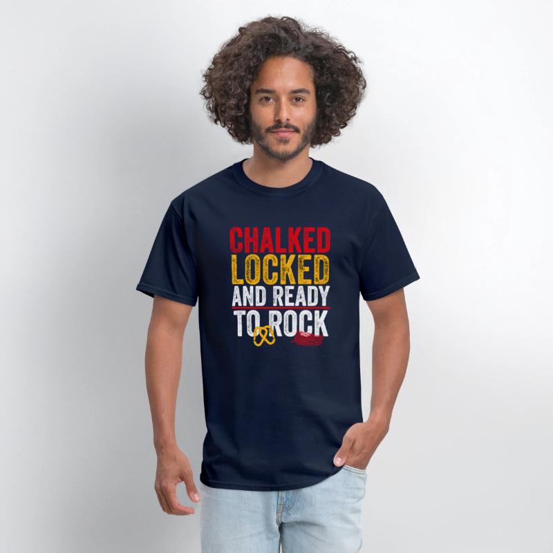 Chalked Locked and Ready to Rock Funny Climbing