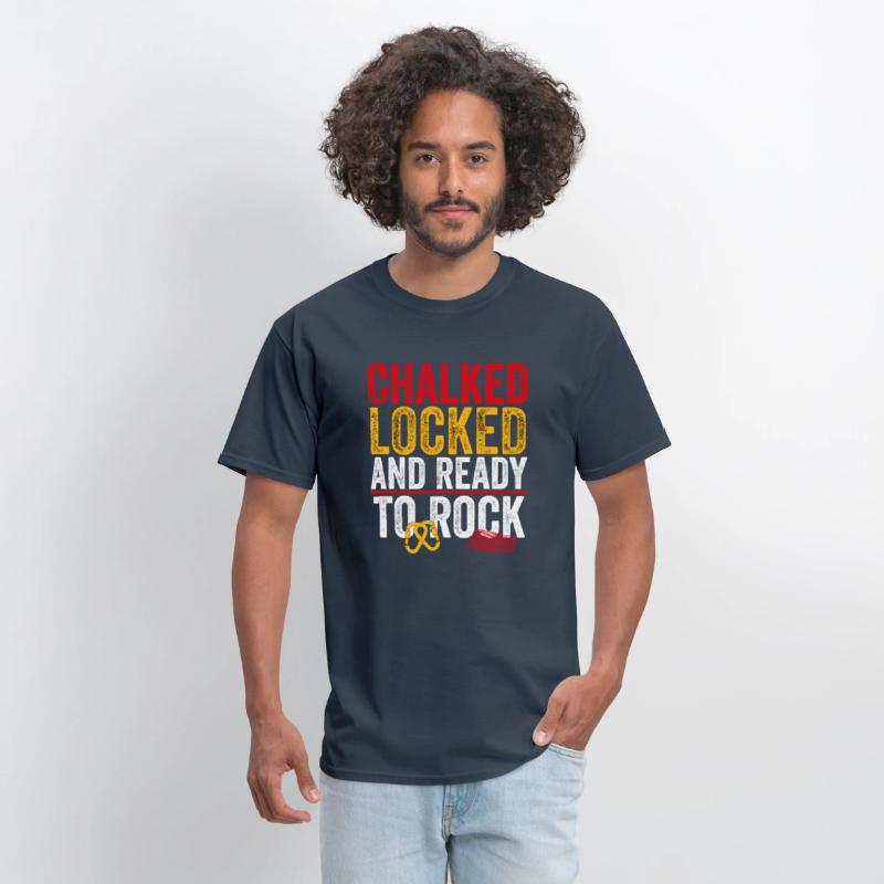 Chalked Locked and Ready to Rock Funny Climbing