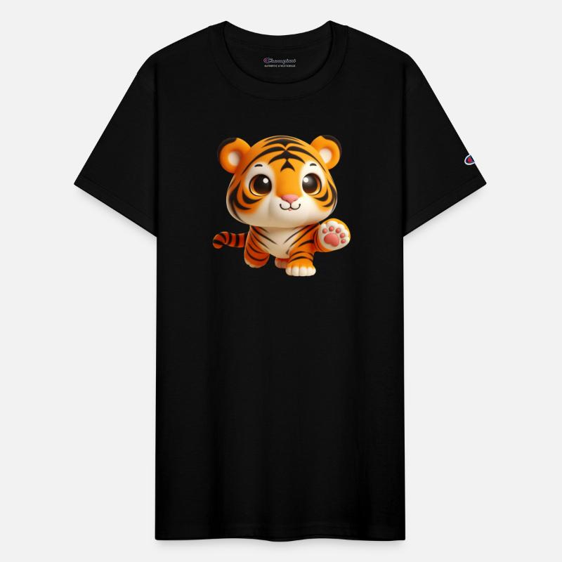 Charming Baby Tiger in Playful Pose