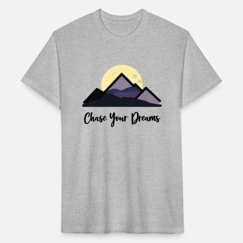 Chase Your Dreams Minimalist Mountain Landscape