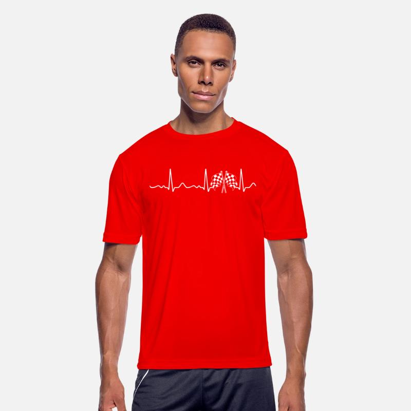 Checkered flag - heartbeat, pulse, heart line, EKG