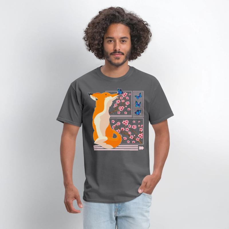 Cherry Blossom Shirt, Fox Japanese Cherry Blossom