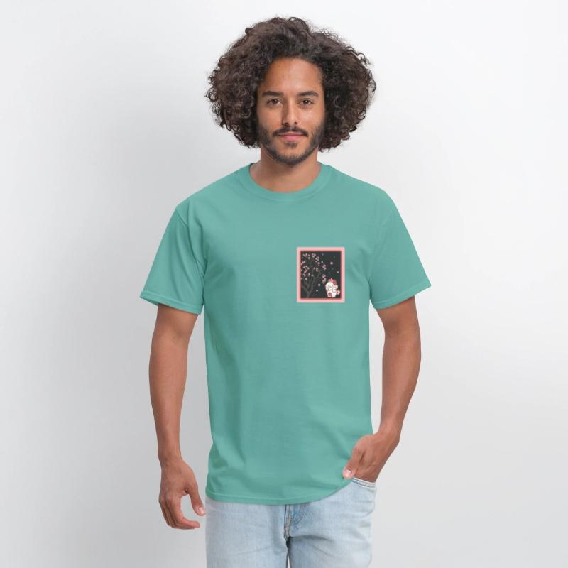 Cherry Blossom Shirt, Kawaii Cat Cherry Blossom