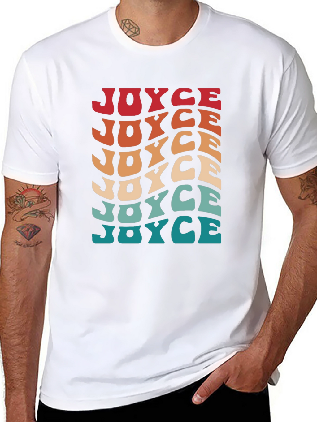 Retro JOYCE T-Shirt - Cool Personalized Tee