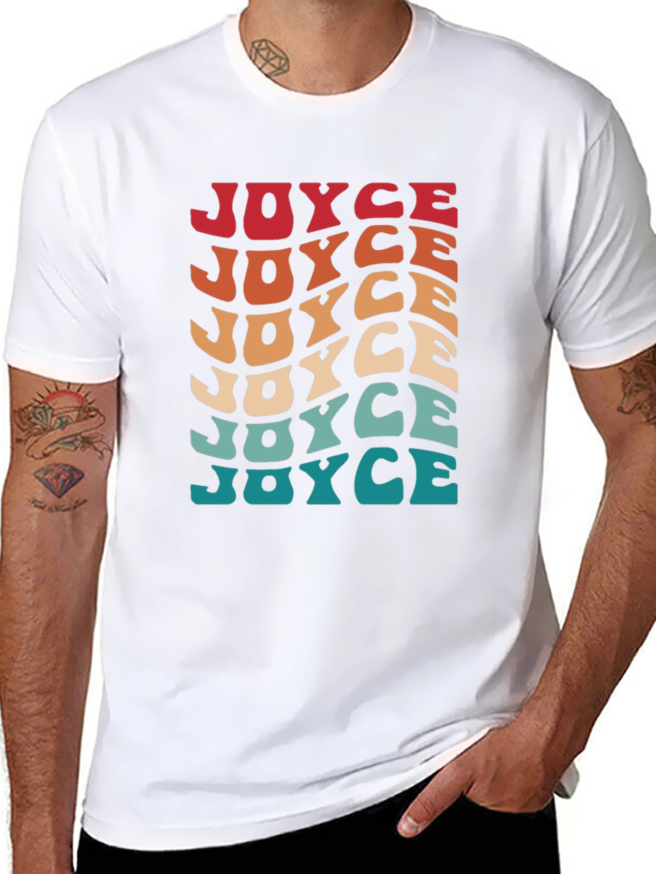 Retro JOYCE T-Shirt - Cool Personalized Tee