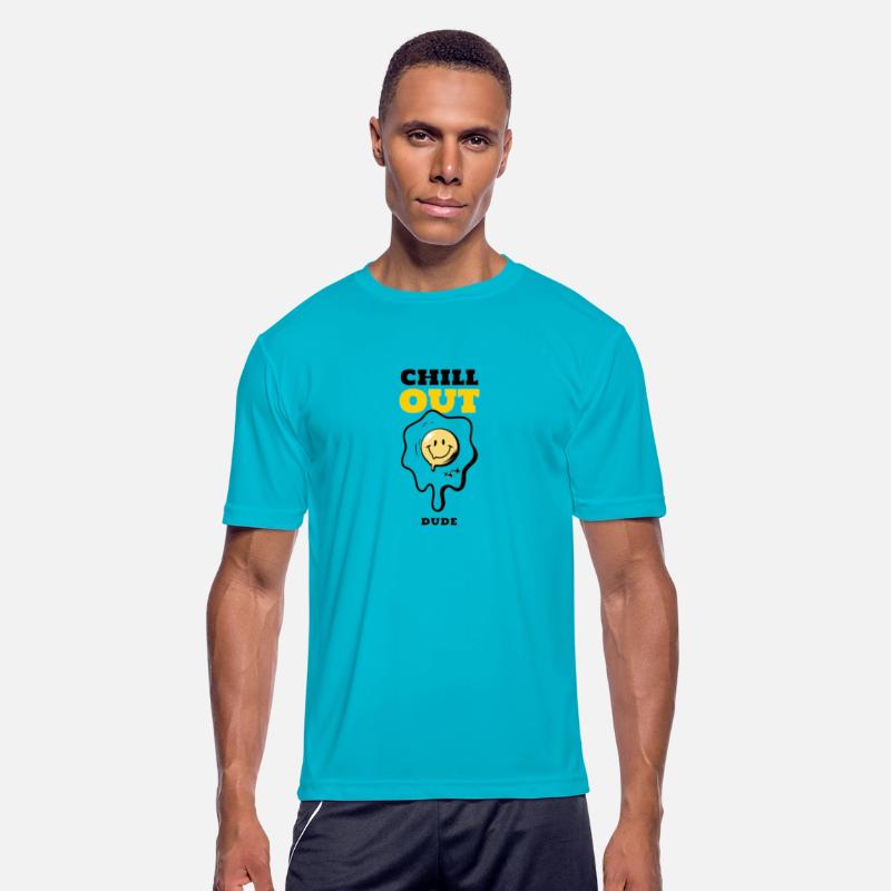 CHILL OUT DUDE MEN'S T- SHIRT DESIGN....