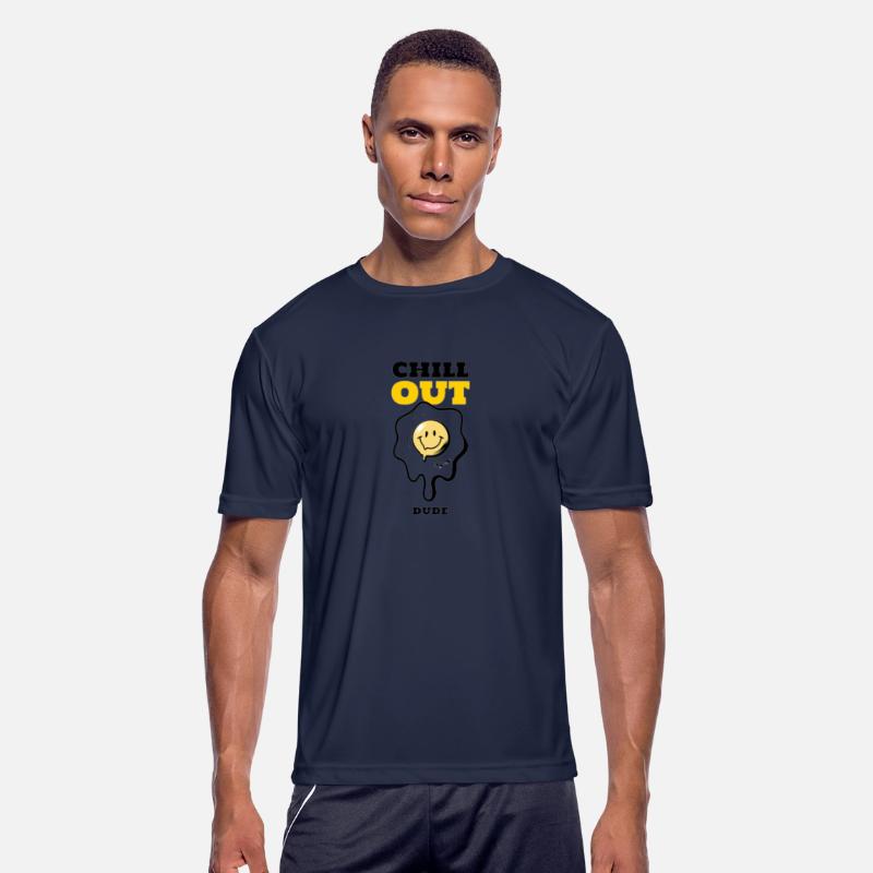 CHILL OUT DUDE MEN'S T- SHIRT DESIGN....