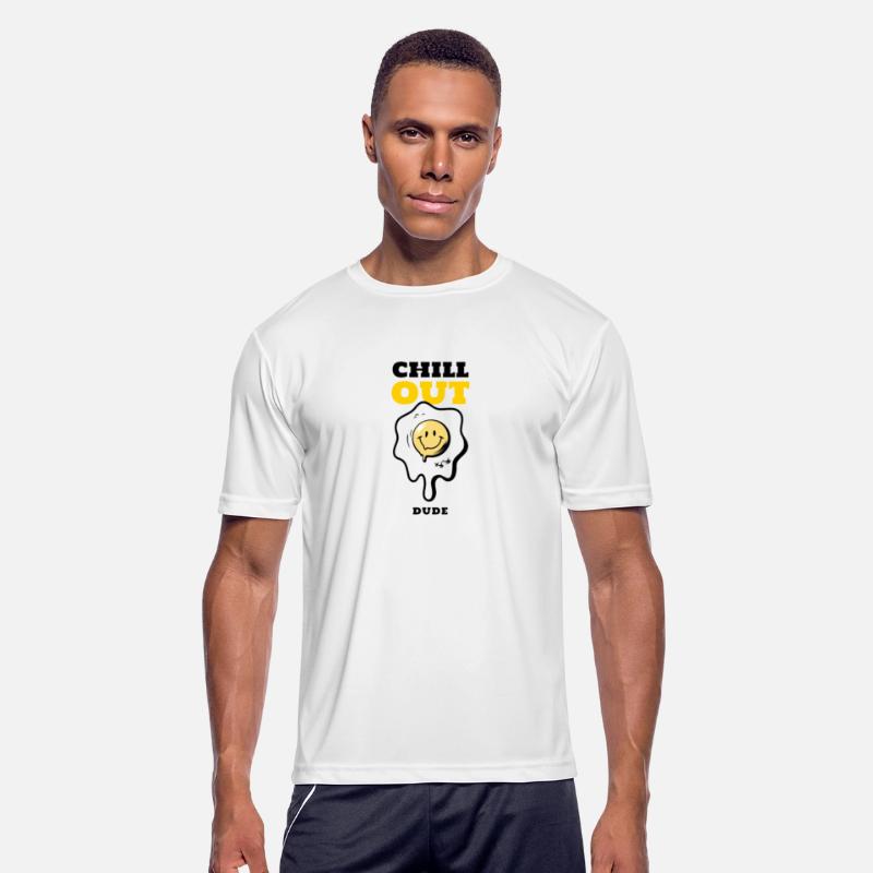 CHILL OUT DUDE MEN'S T- SHIRT DESIGN....