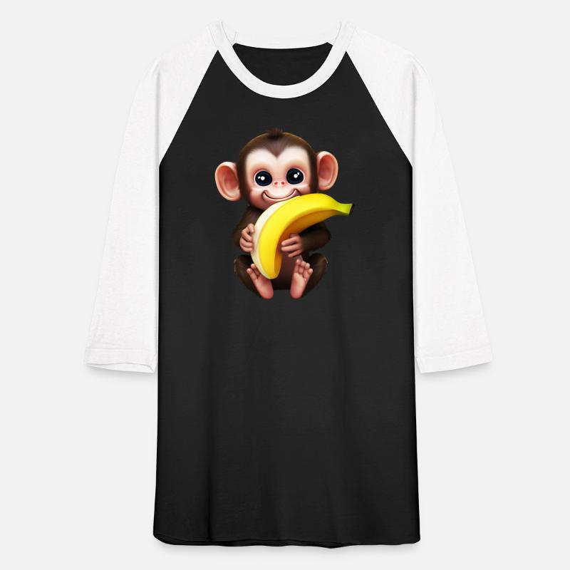 Chimpanzee with Banana - Monkey Lover Design