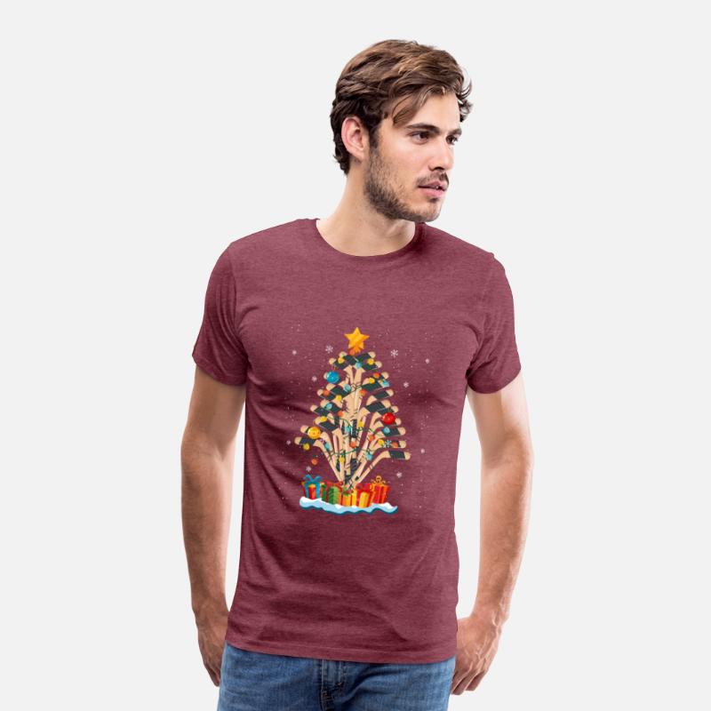 Christmas Tree Hockey Sticks Funny Hockey Lovers
