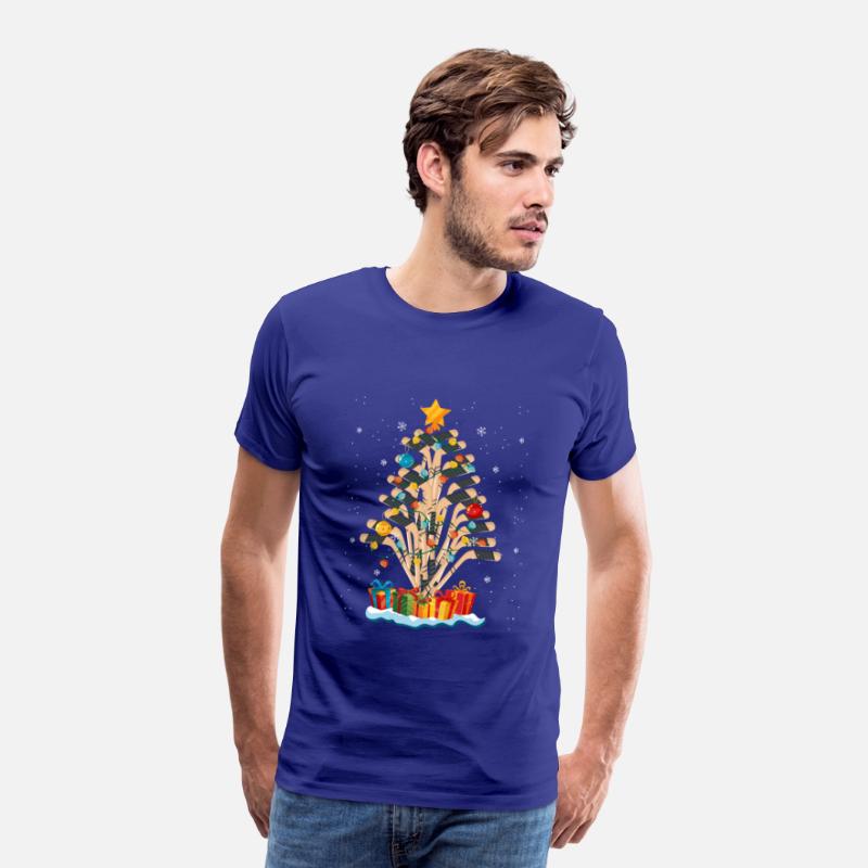 Christmas Tree Hockey Sticks Funny Hockey Lovers