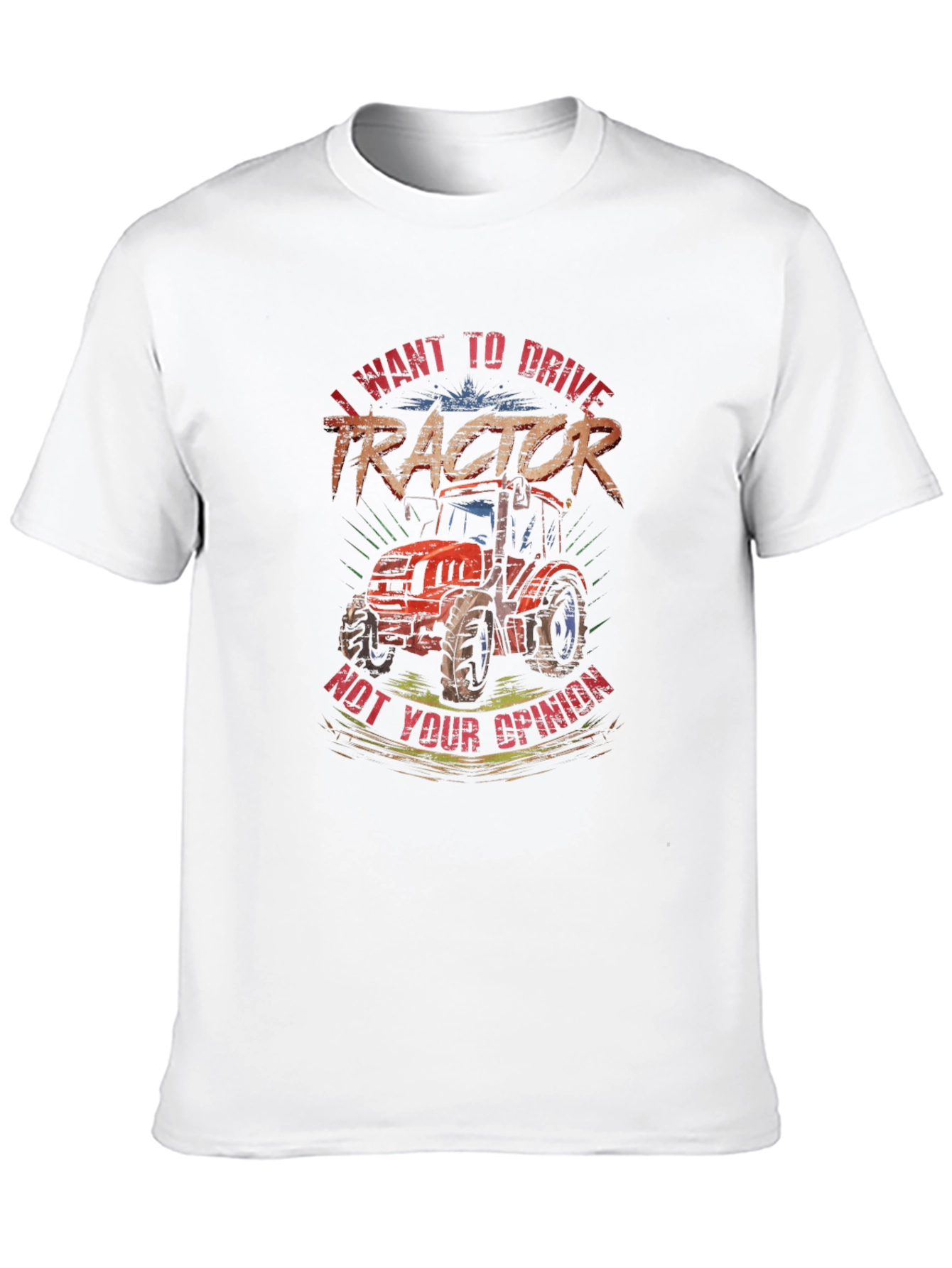 I Want To Drive Tractor Graphic T-Shirt