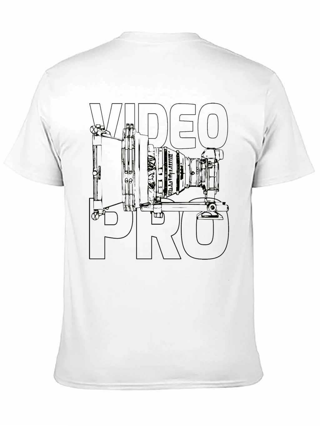 Video Pro T-Shirt - Camera Design Black Tee