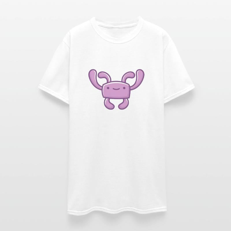 Classic retro game purple space alien