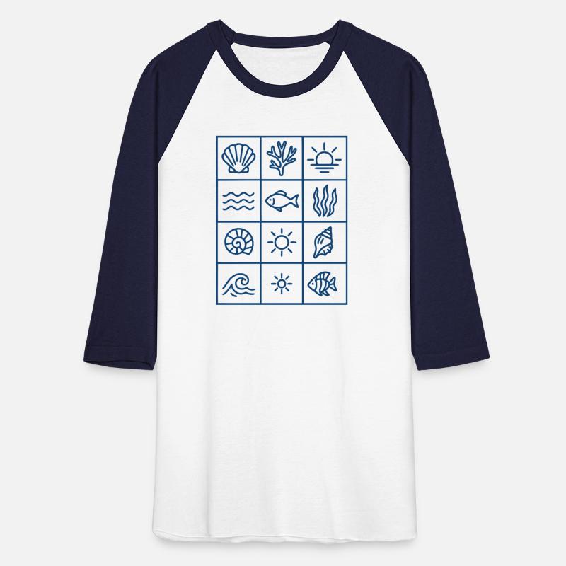 Coastal Grid | Minimal Ocean Icon Tile Design