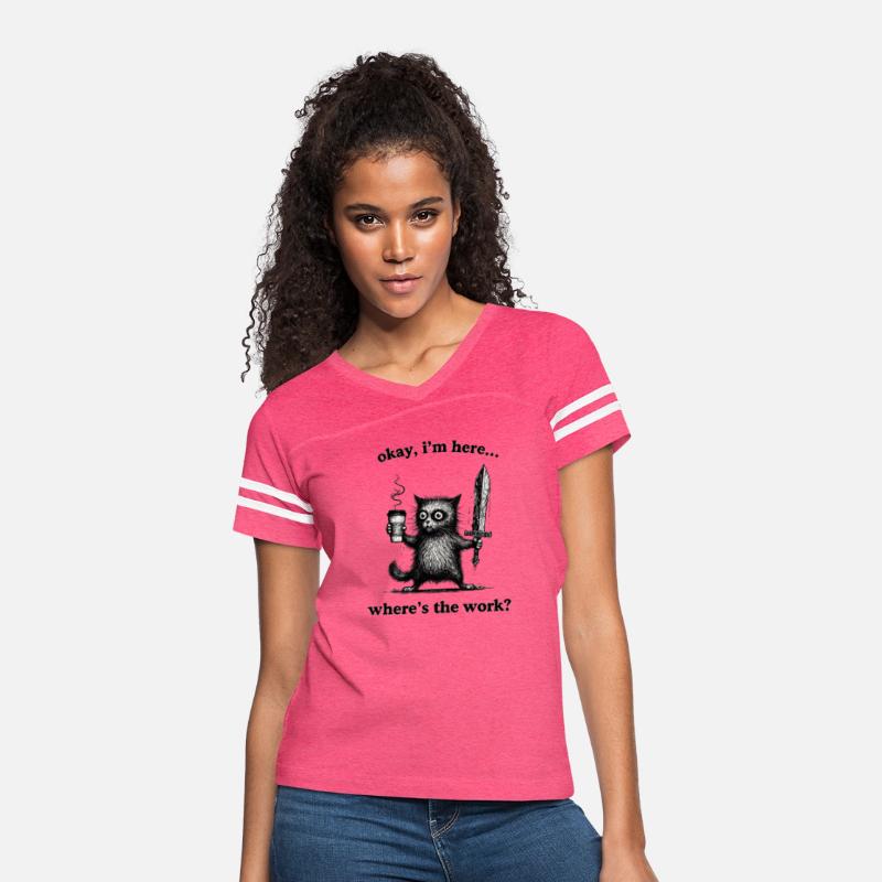 Coffee Sword Cat Funny Work