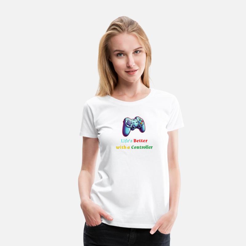 Colorful Gaming Controller Illustration