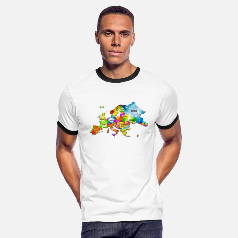 Colorful Map Of Europe