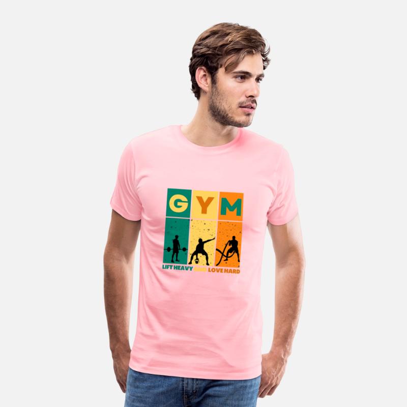 Colorful Modern Gym Sports Premium T shirt