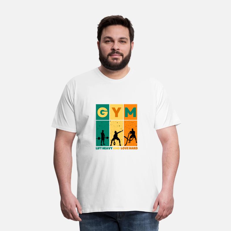 Colorful Modern Gym Sports Premium T shirt