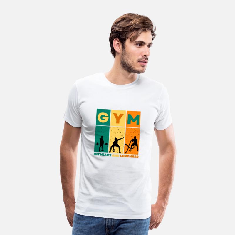 Colorful Modern Gym Sports Premium T shirt