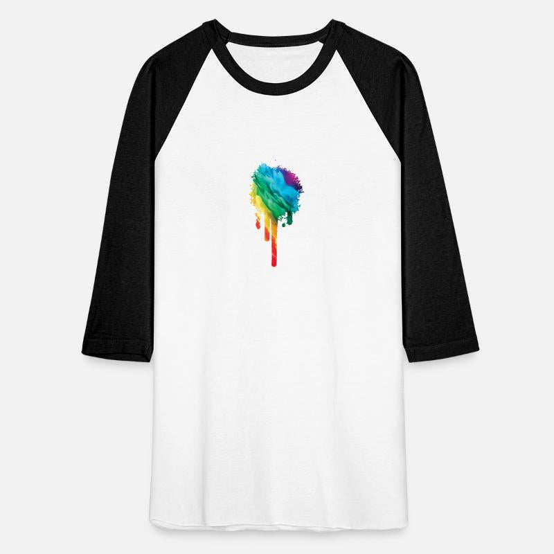 Colorful Rainbow Paint Splatter With Smoke And Fog