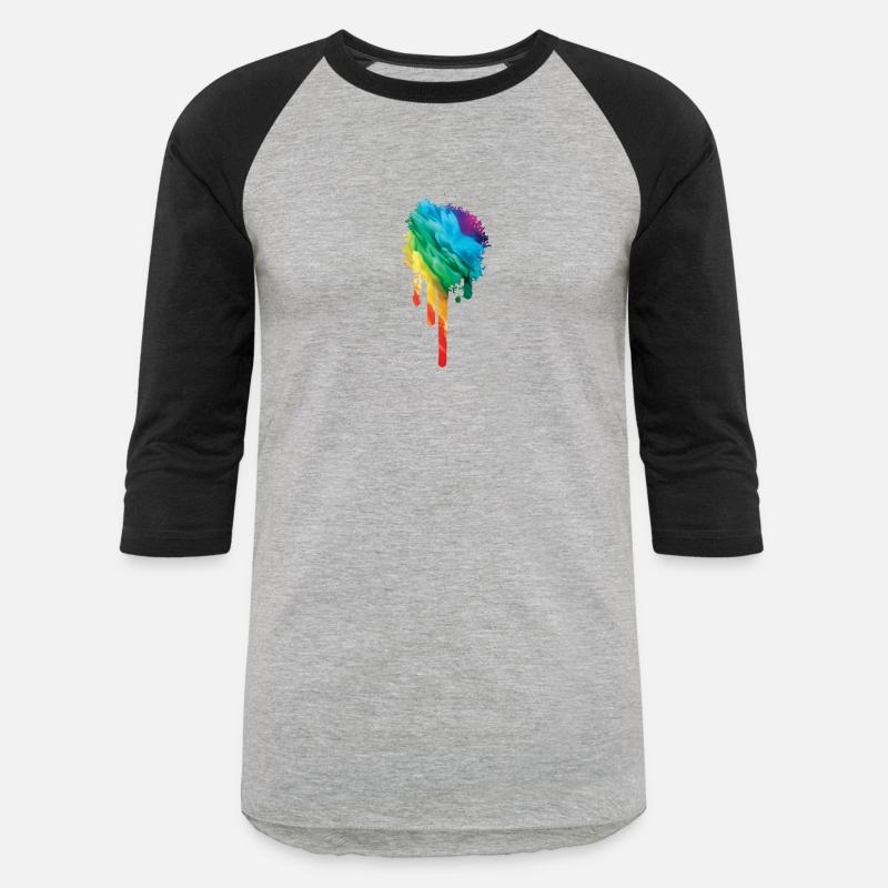 Colorful Rainbow Paint Splatter With Smoke And Fog