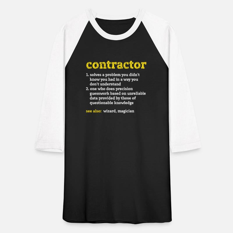 Contractor Definition Funny Distressed Gift