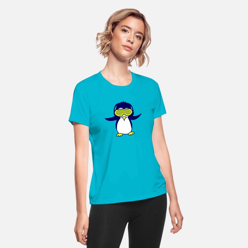 Cool Funny DJ Penguin Bird Animal Music Club Party