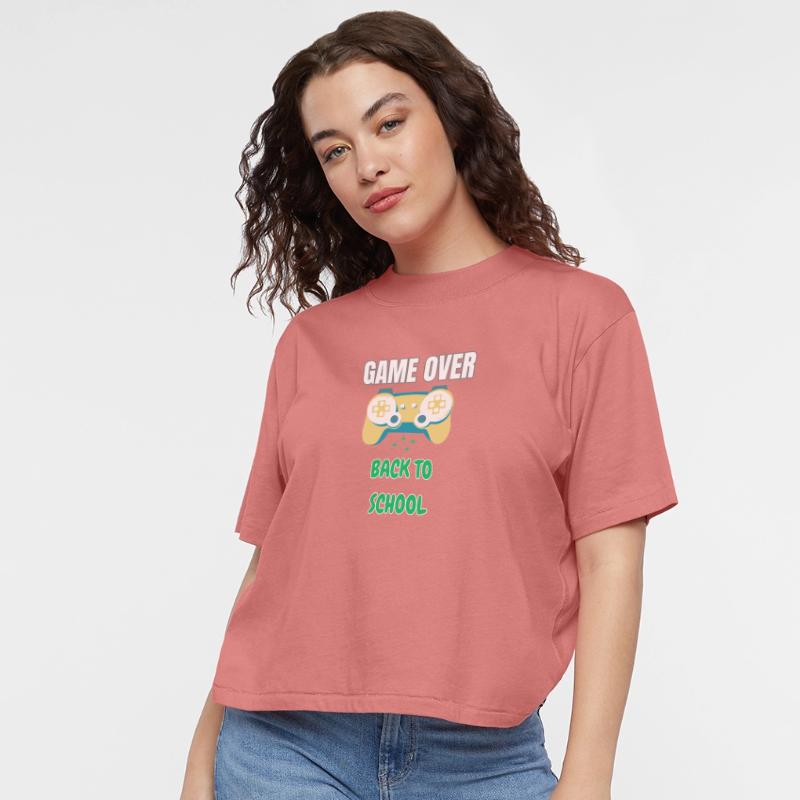 Cool Gamer Back to School T-Shirt – Retro Game Ove
