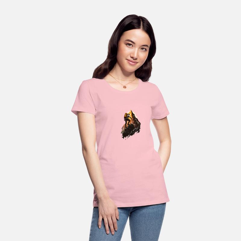 Cool Hiker Mountain Peak, Adventure Lover, Outdoor
