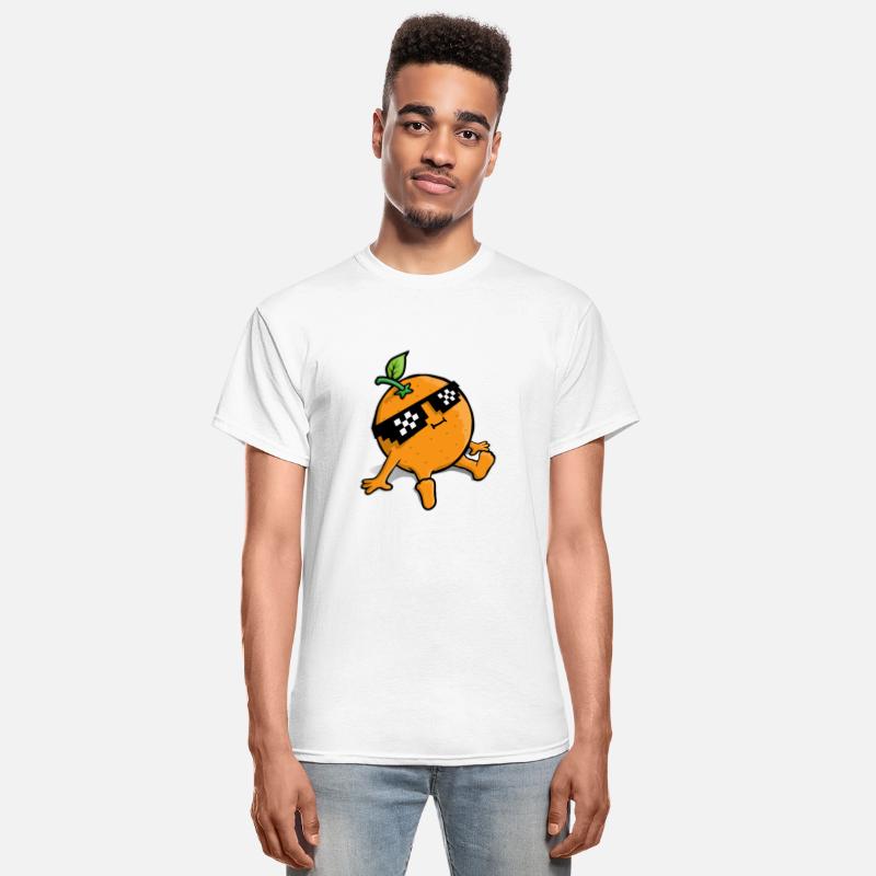 Cool Relaxing Orange Fruit Pixel Sunglasses Face