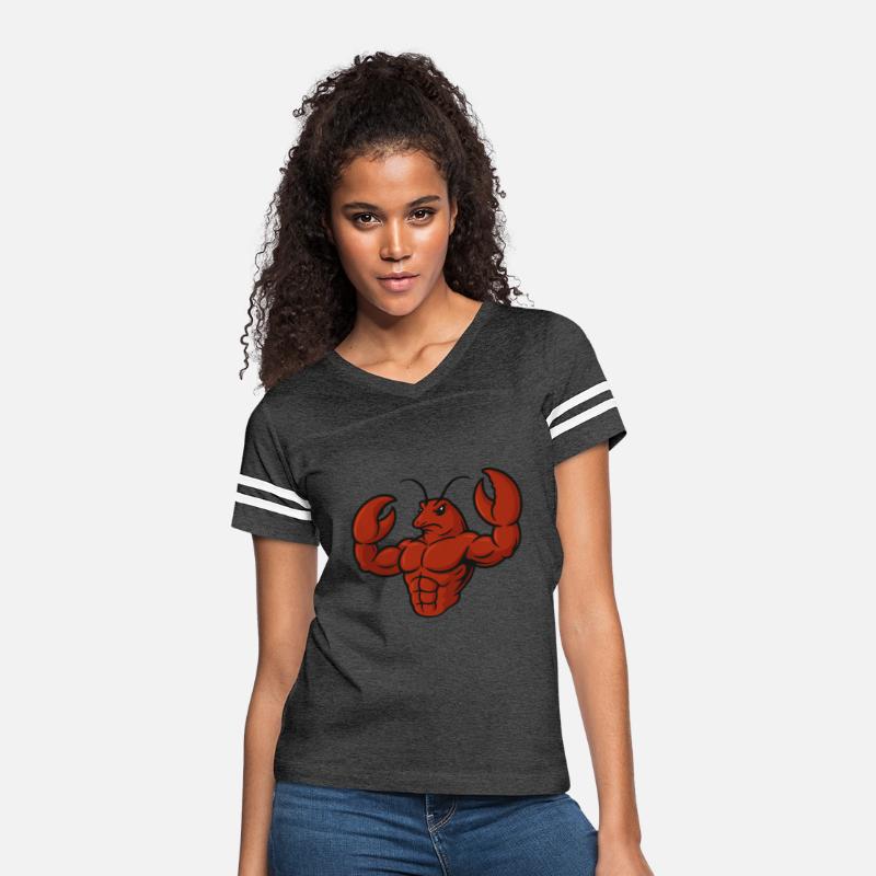 Crab lobster fitness workout cartoon strong biceps