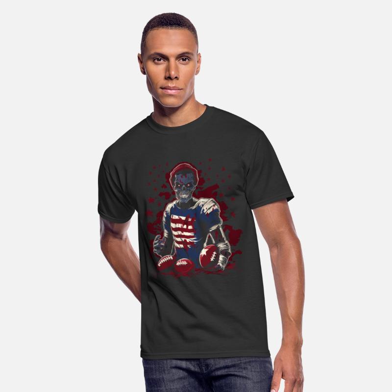 Creepy Touchdown Football Player Artwork Halloween