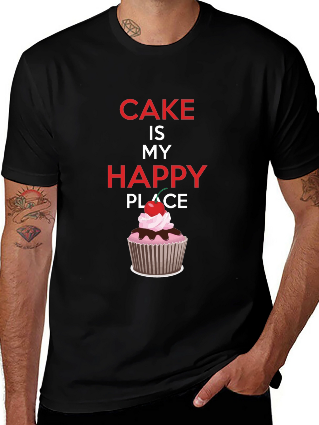 Cake Is My Happy Place Graphic Tee