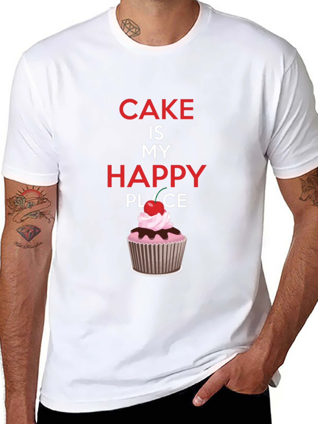 Cake Is My Happy Place Graphic Tee