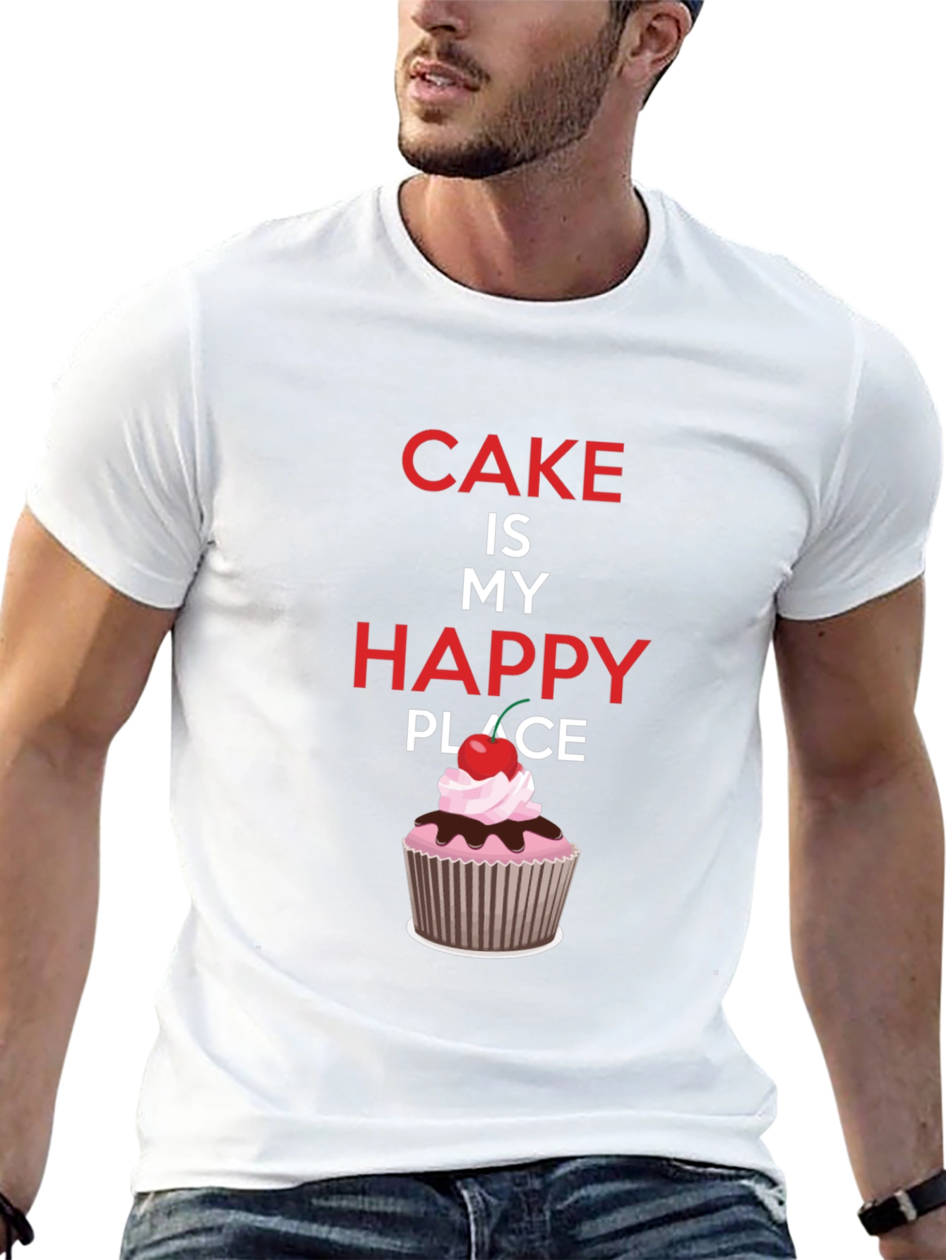 Cake Is My Happy Place Graphic Tee