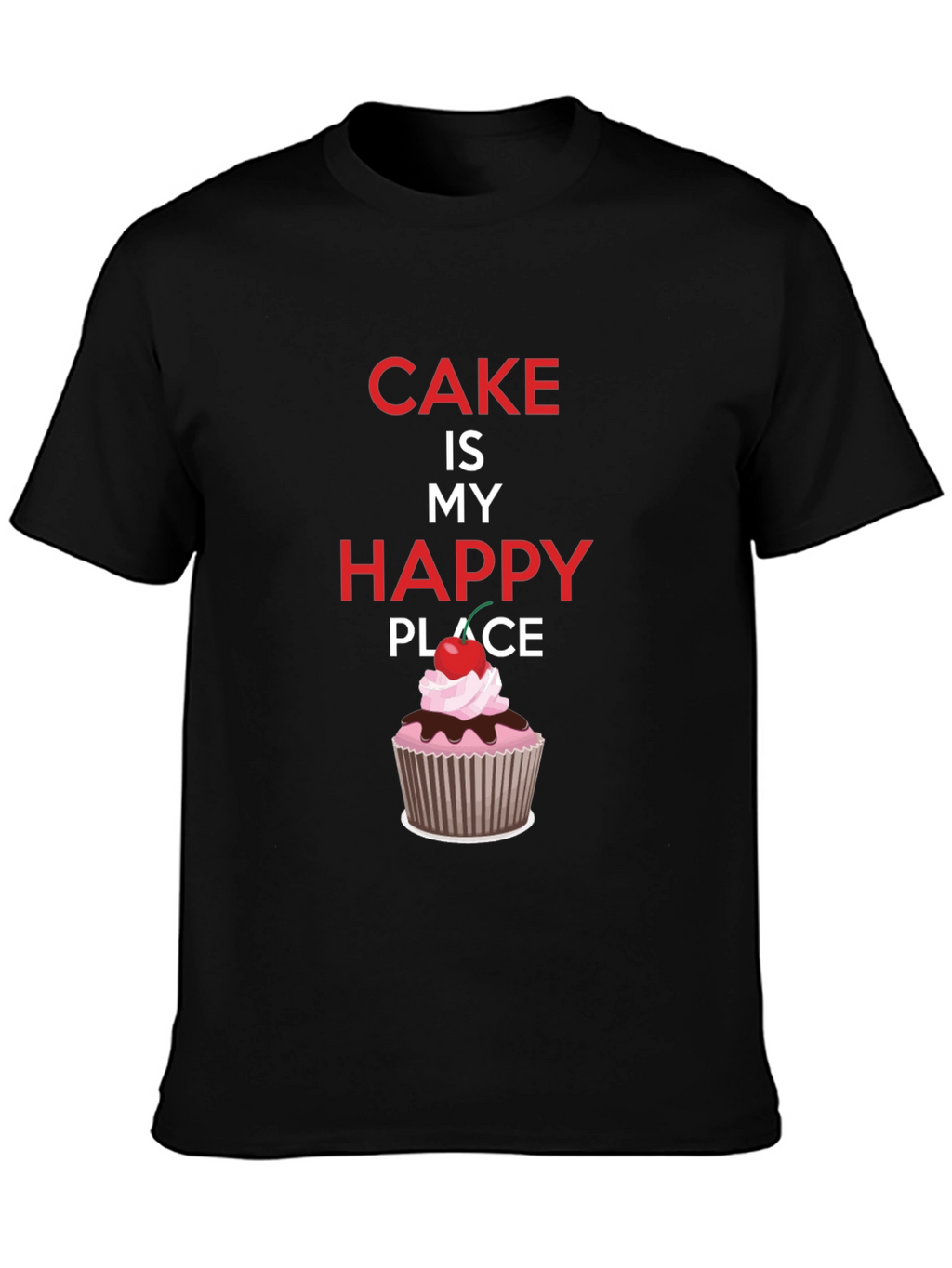 Cake Is My Happy Place Graphic Tee
