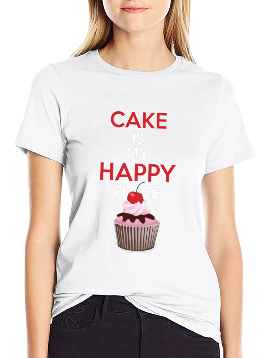Cake Is My Happy Place Graphic Tee