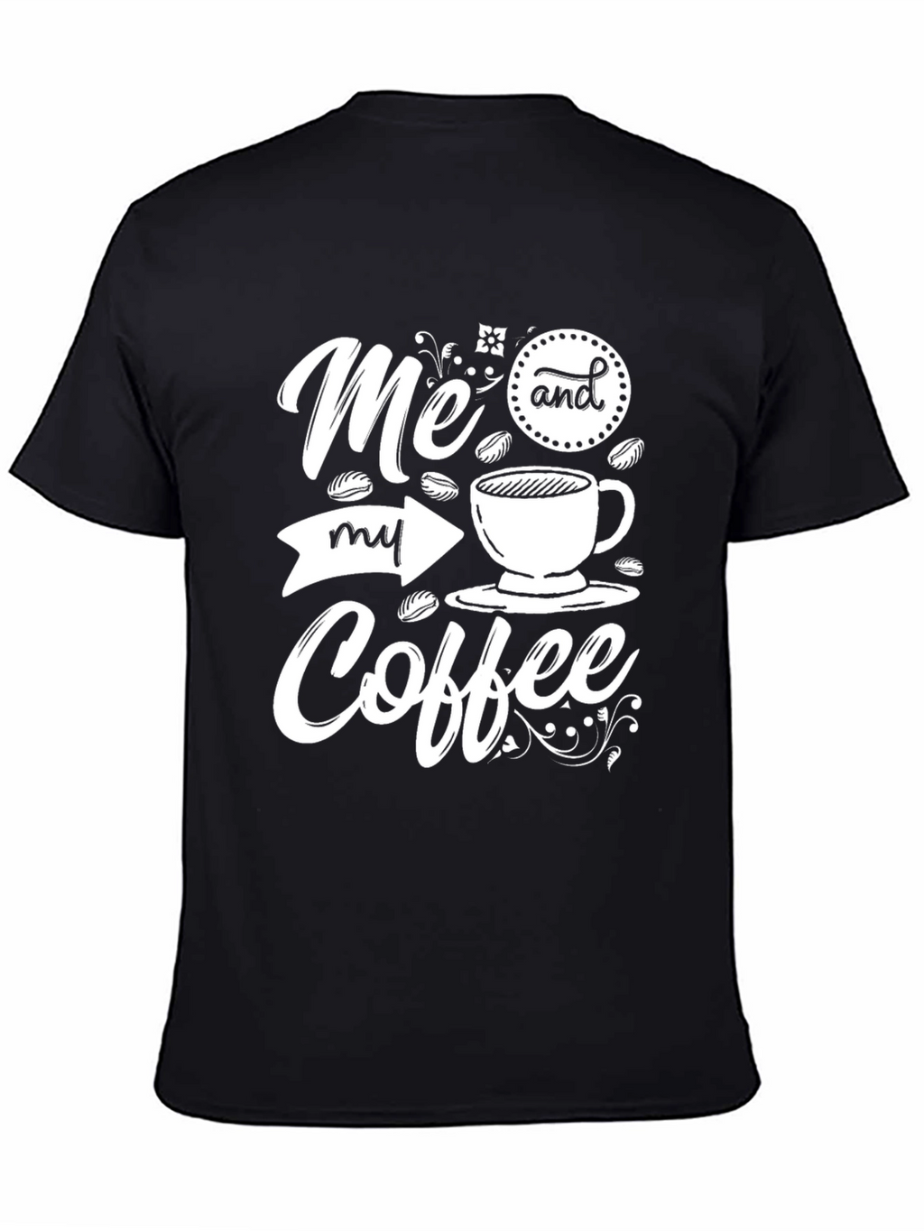 Me and My Coffee Graphic Tee - Black